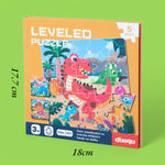 LEVELED Magnetne puzzle 3u1 dinosauri