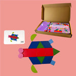 Montessori Tangram slagalica ljubičasta Malci znalci