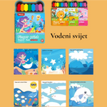 Knjiga Aktivnosti otisci prstiju - vodeni svijet Malci znalci