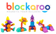 Blockaroo set s avionom - 10 jumbo magnetnih blokova za slaganje