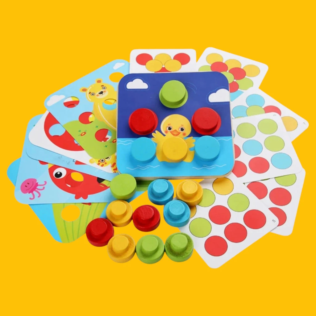 Big Peg Drvene baby mozaik puzzle 3