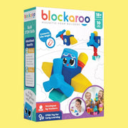 Blockaroo set s avionom - 10 jumbo magnetnih blokova za slaganje