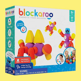 Blockaroo set Critter - 17 velikih pjenastih magnetnih blokova za slaganje