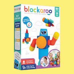 Blockaroo set s robotom - 10 jumbo magnetnih blokova za slaganje