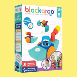 Blockaroo set s podmornicom - 10 jumbo magnetnih blokova za slaganje