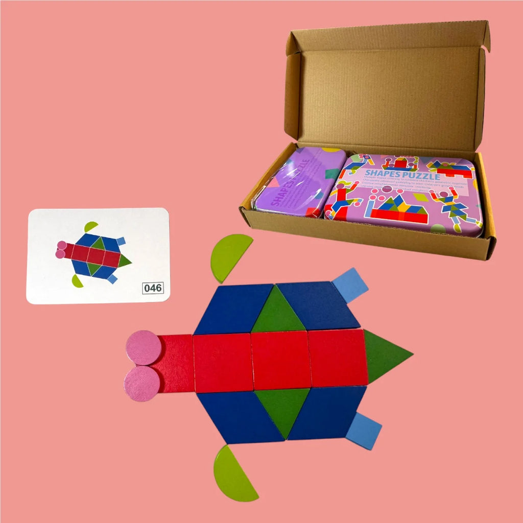 Montessori Tangram slagalica ljubičasta Malci znalci