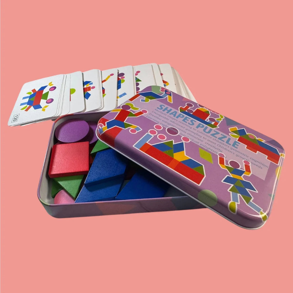Montessori Tangram slagalica ljubičasta