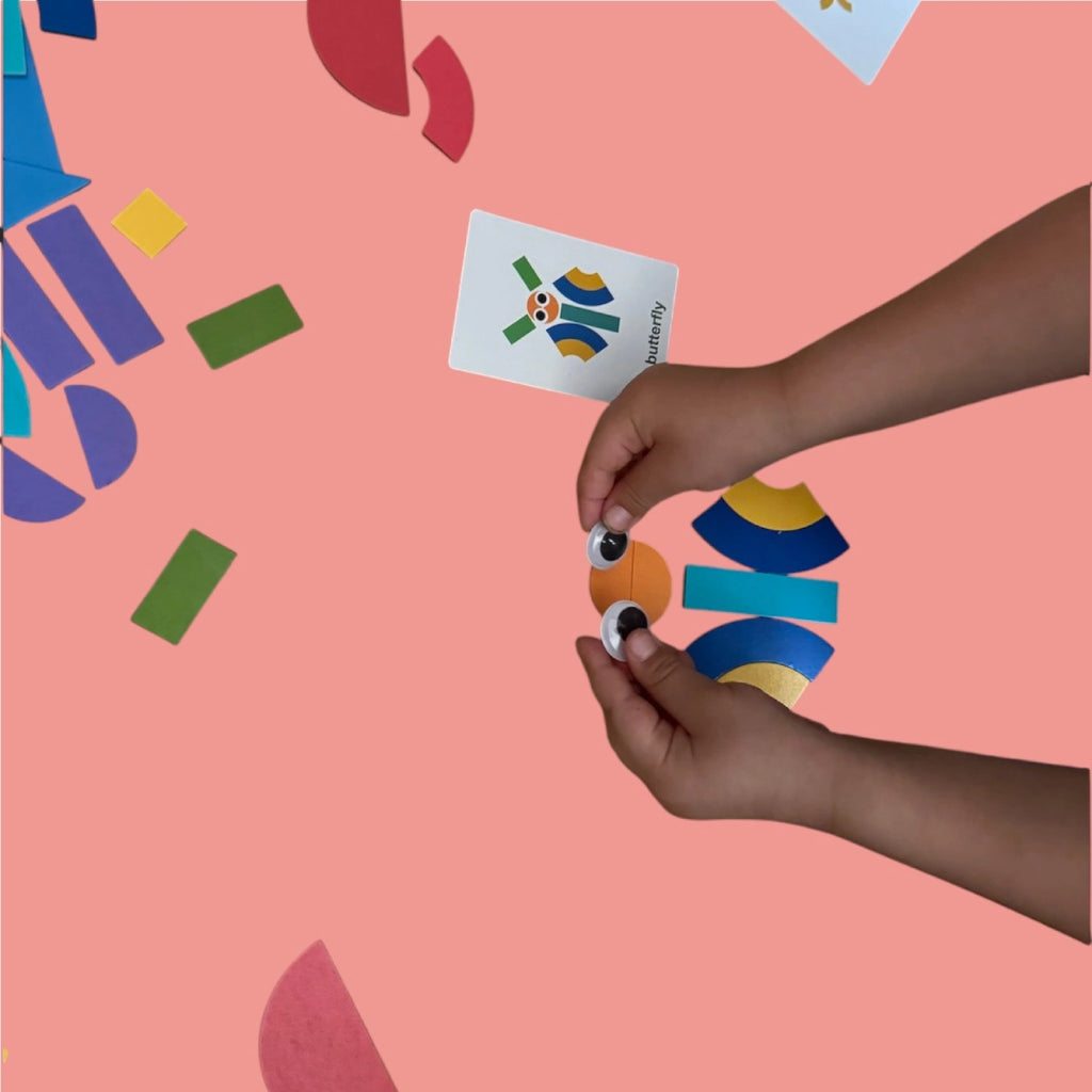 Montessori Tangram slagalica žuta 4 Malci znalci