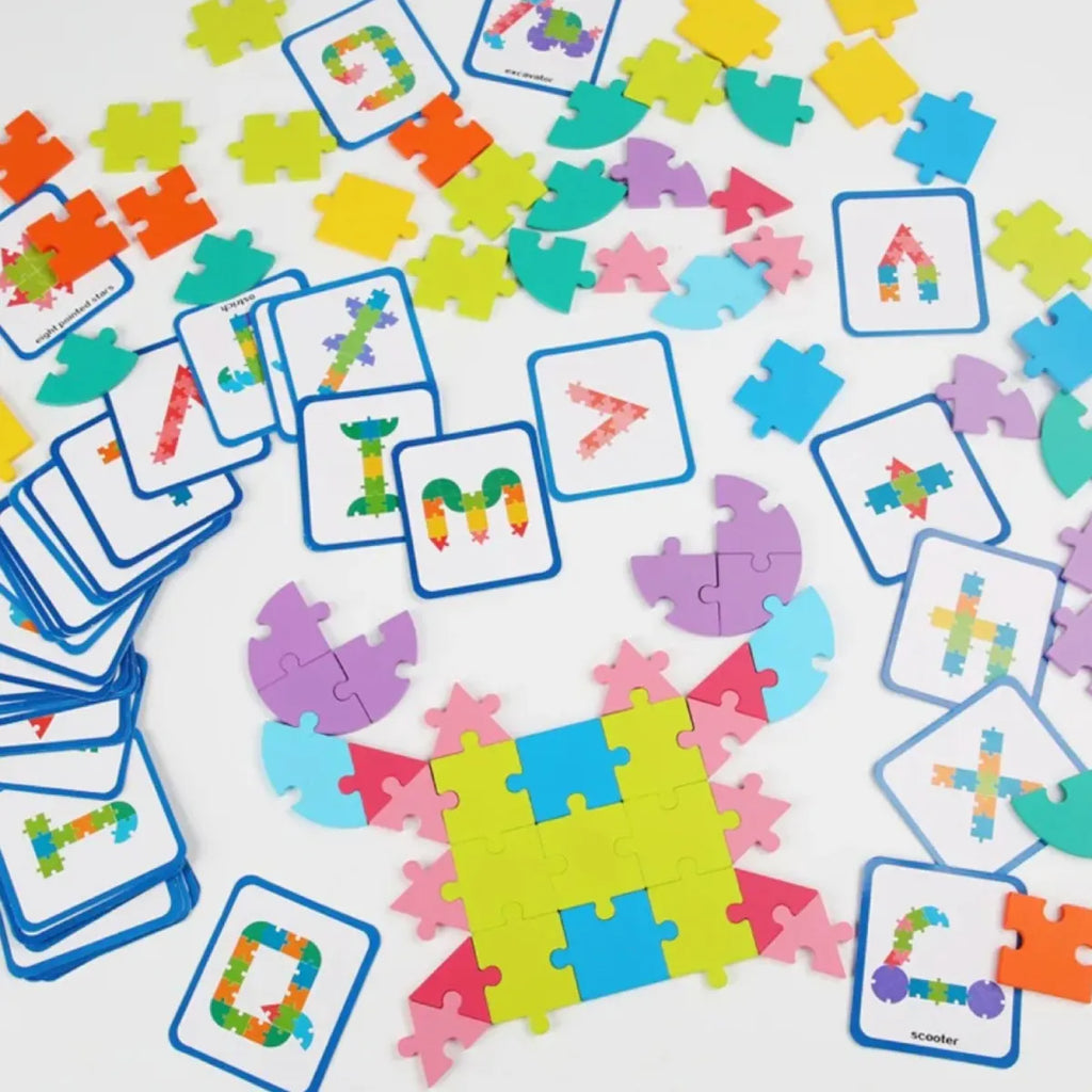 Montessori slagalice s karticama, abeceda, brojevi i motivi