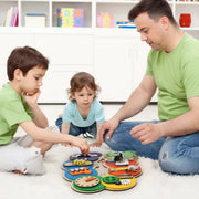 Montessori senzorna edukativna igračka drvena ploča - Gusjenica