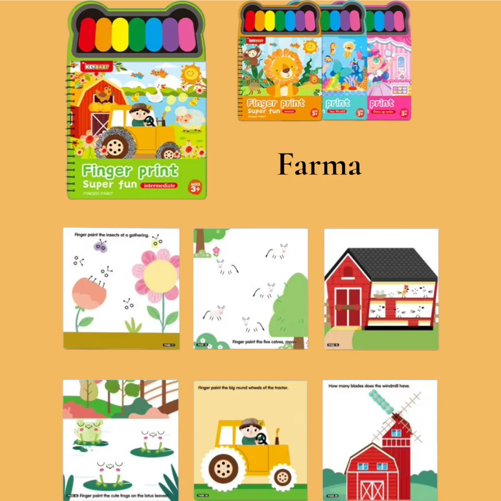Knjiga aktivnosti otisci prstiju Farma Malci znalci