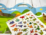 Knjižica s višekratnim naljepnicama u motivu Dinosaura
